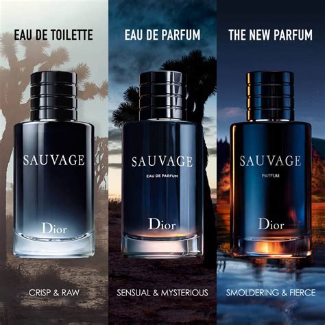 dior sauvage different types